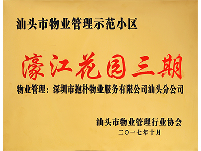 项目荣誉牌匾