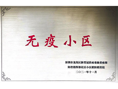 项目荣誉牌匾