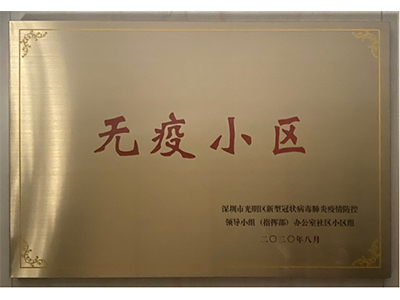 项目荣誉牌匾