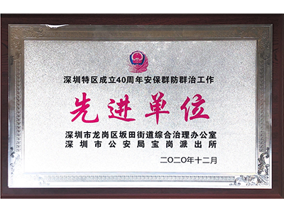 项目荣誉牌匾