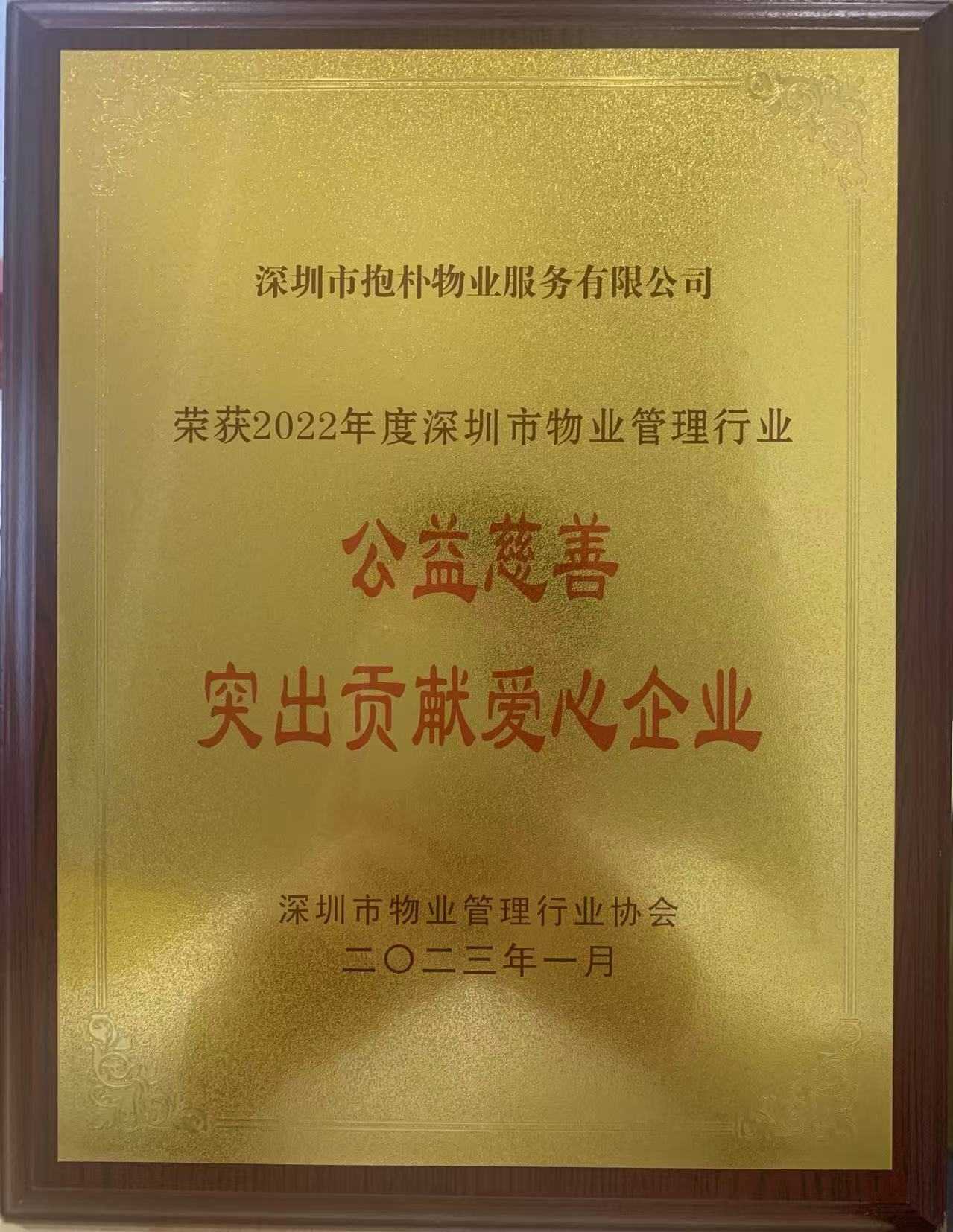 社会公益奖牌